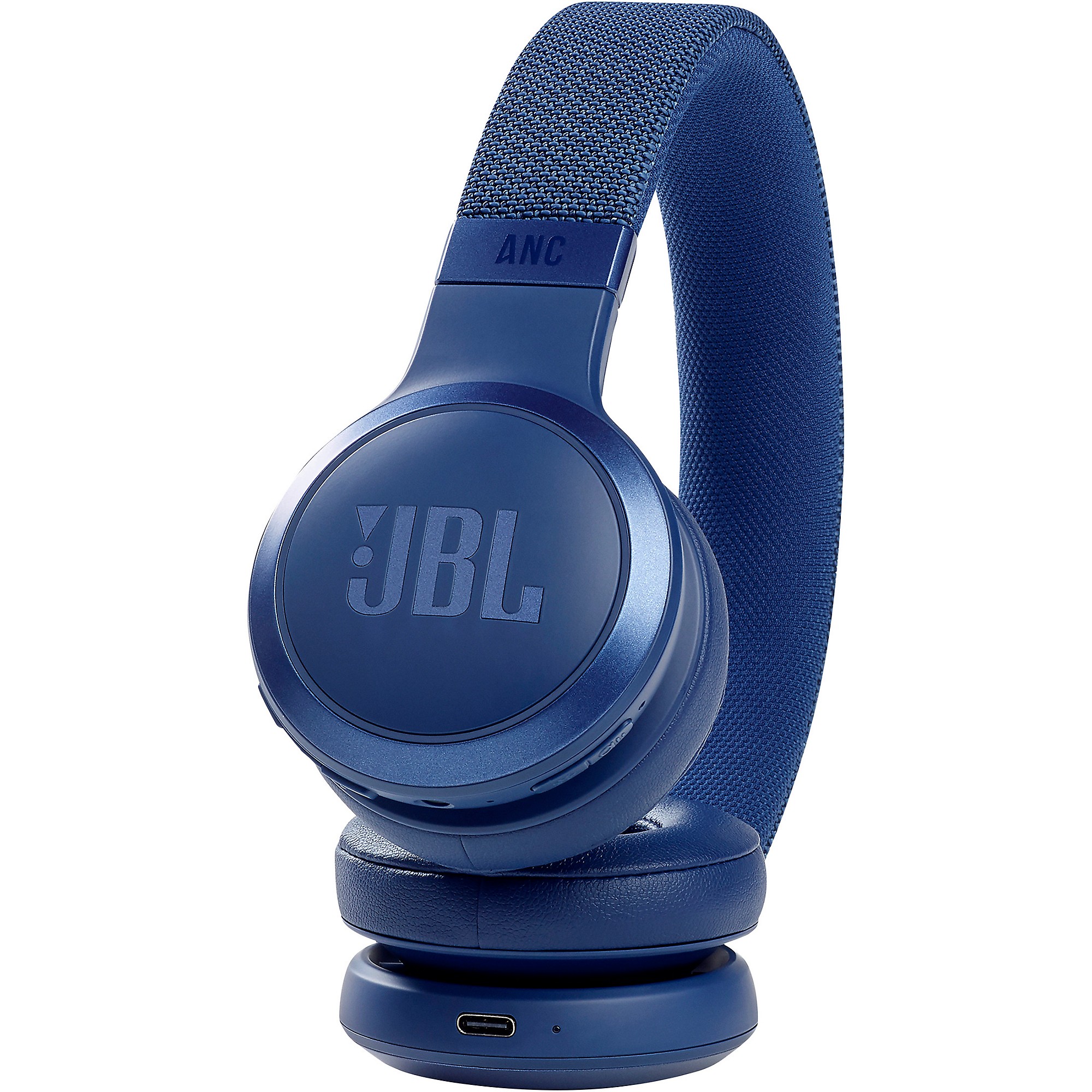 JBL LIVE 460NC - Headphones with mic - on-ear - Bluetooth - wireless, wired  - active noise canceling - 3.5 mm jack - blue