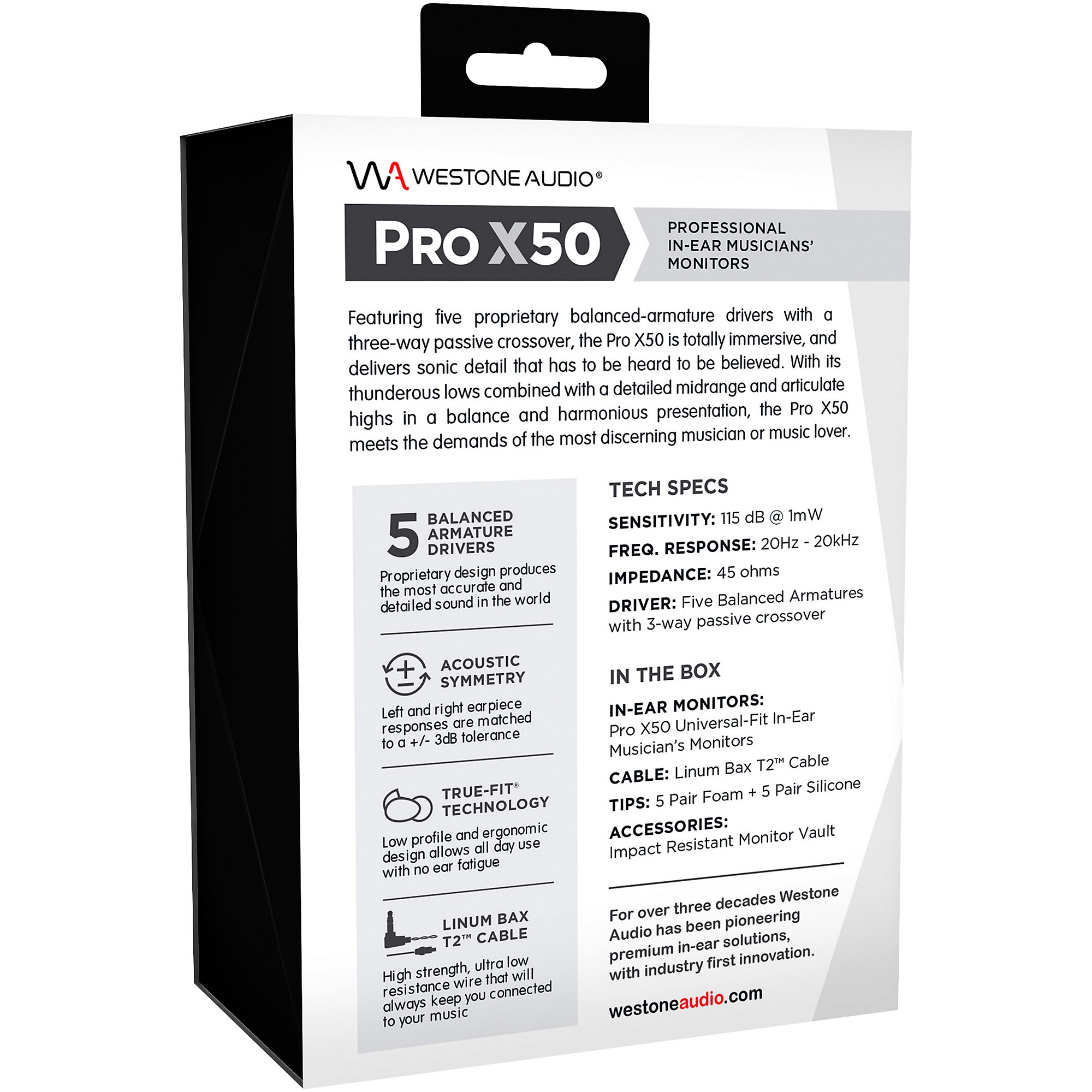 Westone Audio Pro X50 Professional In-Ear Monitors Clear Westone Audio Pro X50 Professional In-Ear Monitors Clear