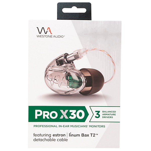 Westone Audio Pro X30 Professional In-Ear Monitors Clear