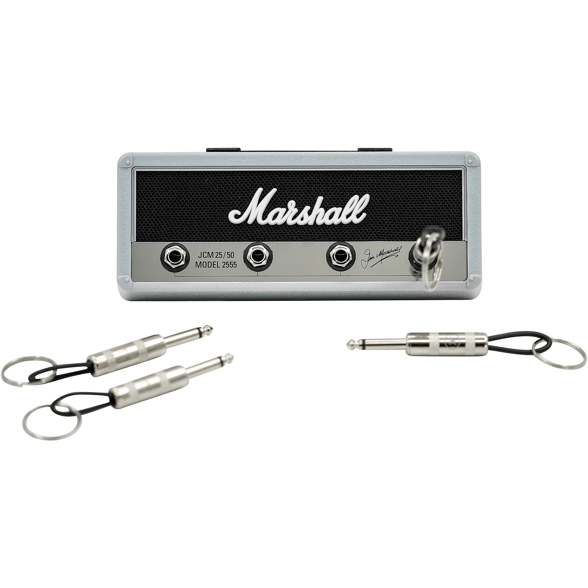 Includes 4 Guitar Plug Keychains and Easy Installation Wall mounting kit. Marshall Silver Jubilee Silver Jubilee Pluginz Jack Rack