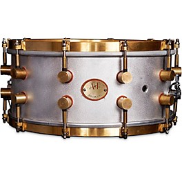 A&F Drum Co A&F'ers 14 x 4 in. Aluminum Snare with Untreaded Brass Hardware (Bell Series Snares)