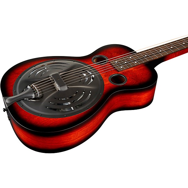 Beard Guitars R-Model Radio Standard Squareneck Acoustic-Electric Resonator Guitar Scarlet Burst