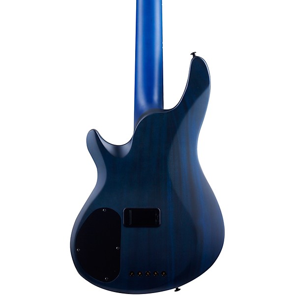 Open Box Schecter Guitar Research C-5 GT 5-String Electric Bass Guitar Level 1 Satin Trans Blue