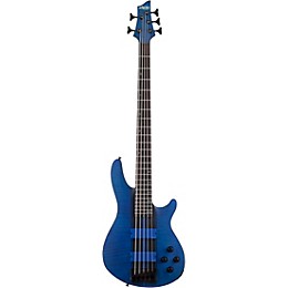 Schecter Guitar Research C-5 GT 5-String Electric Bass Guitar Satin Trans Blue