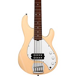 Sterling by Music Man StingRay Ray5 5-String Electric Bass Vintage Cream