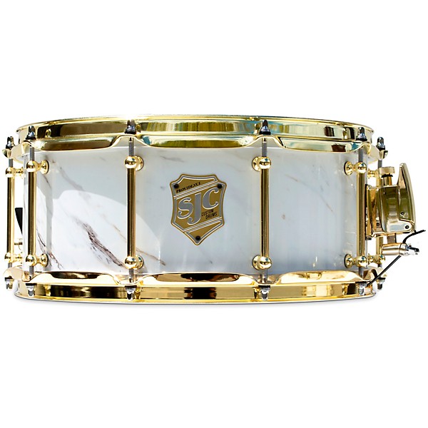 SJC Drums Providence Series Snare Drum with Brass Hardware 14 x 6 in. Calcutta White
