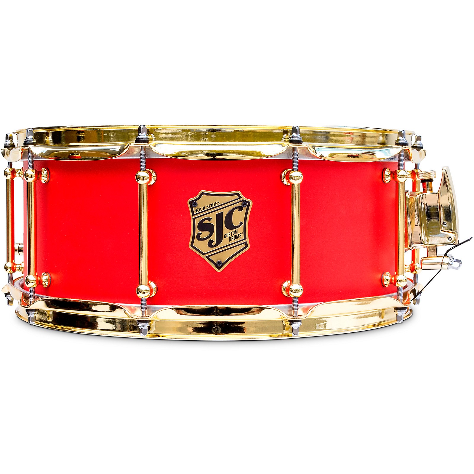 SJC Drums Tour Series Snare Drum with Brass Hardware 14 x 6 in. Ruby