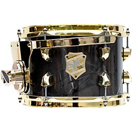 SJC Drums Providence Series Rack Tom Add On with Brass Hardware 7 x 10 in. Obsidian Black