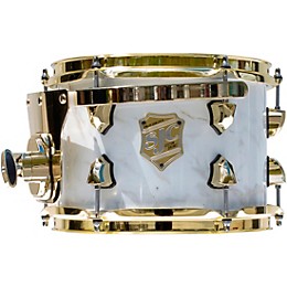 SJC Drums Providence Series Rack Tom Add On with Brass Hardware 7 x 10 in. Calcutta White