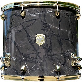 SJC Drums Providence Series Floor Tom Add On with Brass Hardware 16 x 18 in. Obsidian Black