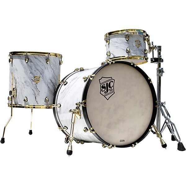 SJC Drums 3-Piece Providence Series Shell Pack Calcutta White