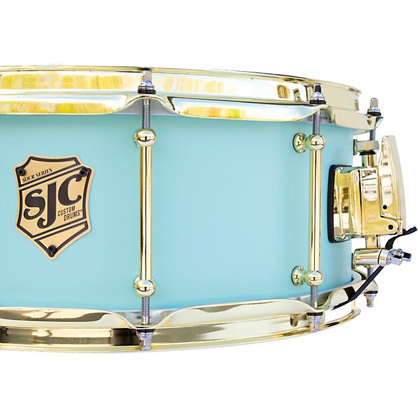 Open Box SJC Drums 3-Piece Tour Series Shell Pack with Brass Hardware Level 1 Surf Lacquer