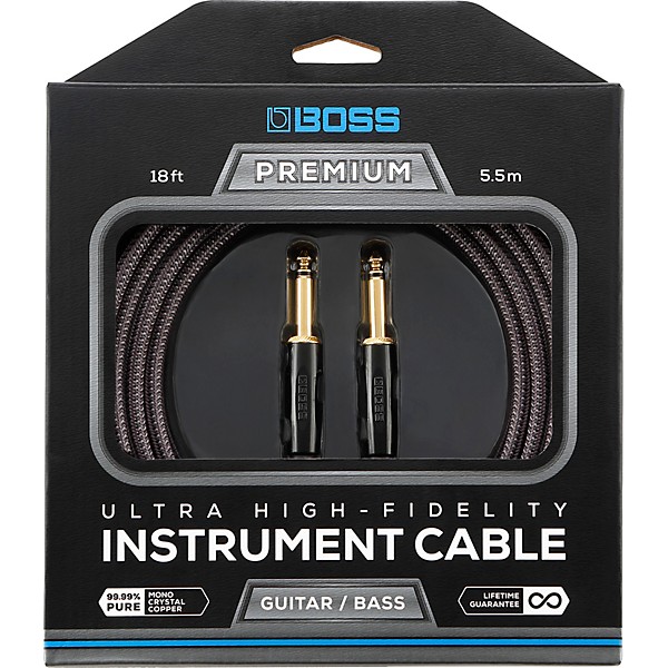 BOSS BIC-P Premium Guitar Cable Straight to Straight 10 ft.