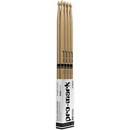 Promark Classic Forward Hickory Oval Wood Tip Dru... Promark Classic Forward Hickory Oval Wood Tip Drum Sticks 4-Pack 5A Wood