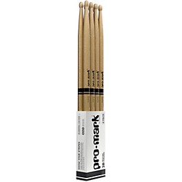 Promark Classic Forward Hickory Oval Wood Tip Dru... Promark Classic Forward Hickory Oval Wood Tip Drum Sticks 4-Pack 2B Wood