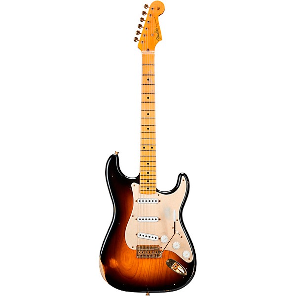 Fender Custom Shop Limited Edition 55 Stratocaster Relic Gold Hardware Electric Guitar Wide Fade 2-Color Sunburst