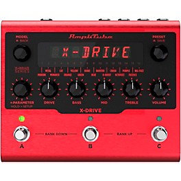 IK Multimedia AmpliTube X-DRIVE Distortion Effects Pedal Red