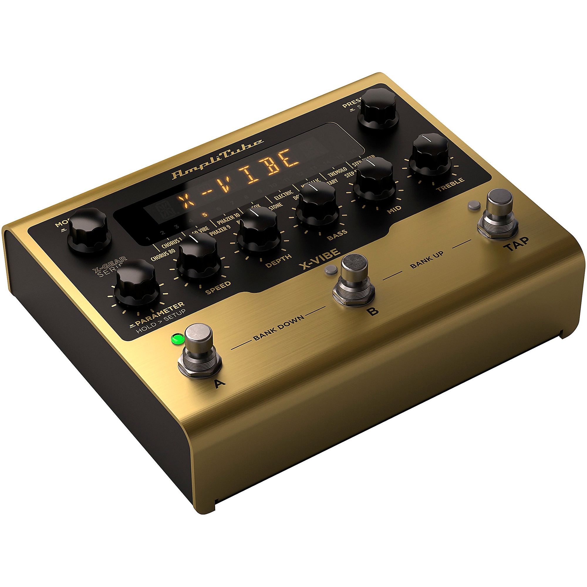 IK Multimedia AmpliTube X-VIBE Modulation Effects Pedal Gold | Guitar Center