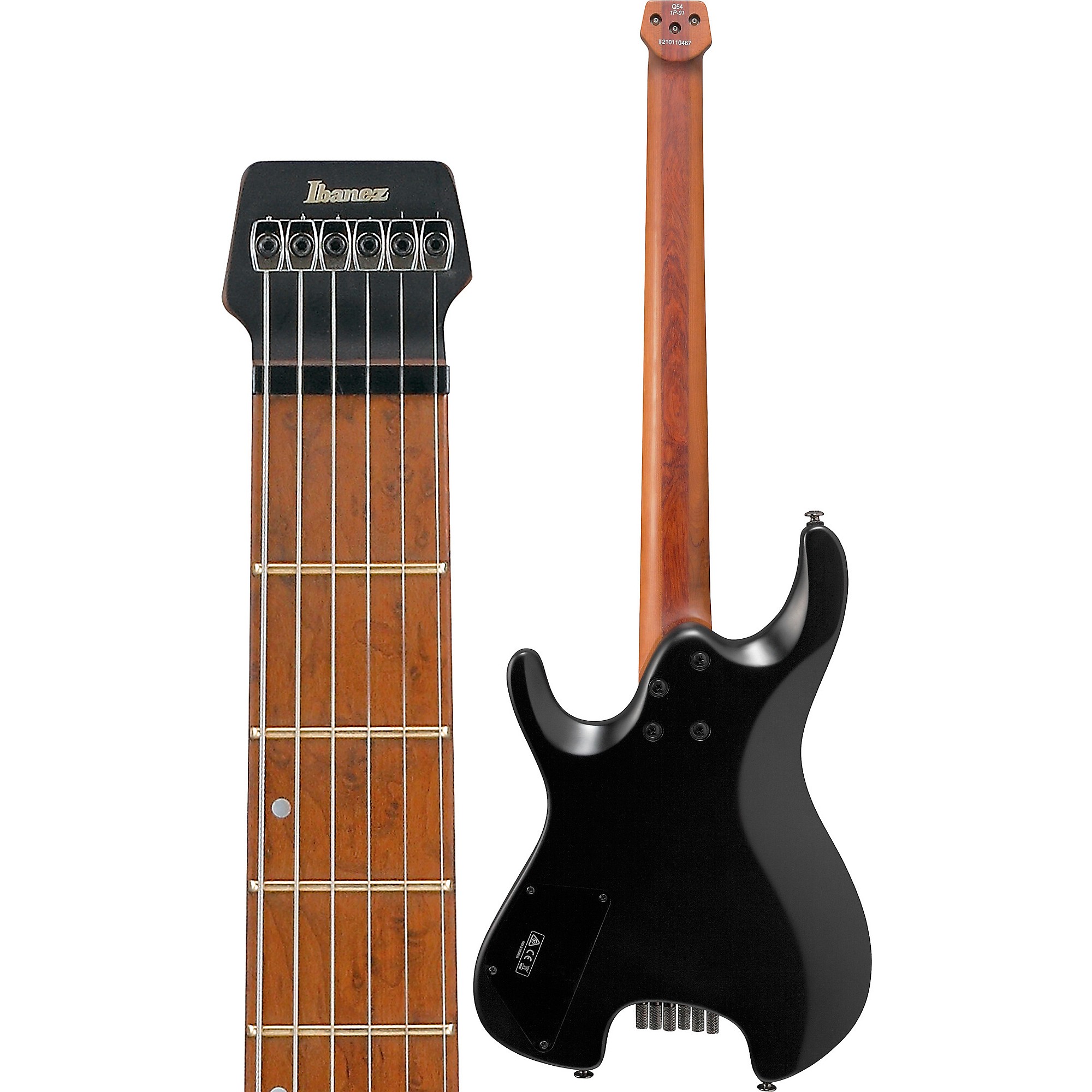 Ibanez Q54 Q Headless 6-String Electric Guitar Black Flat | Guitar