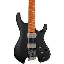 完璧 Ibanez Flat Black Guitar Electric 6-String Headless Q Q54 ジャケット・アウター