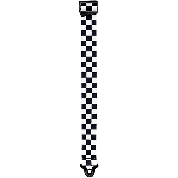 D'Addario 50MM Skater Checkerboard Auto Lock - Black and White