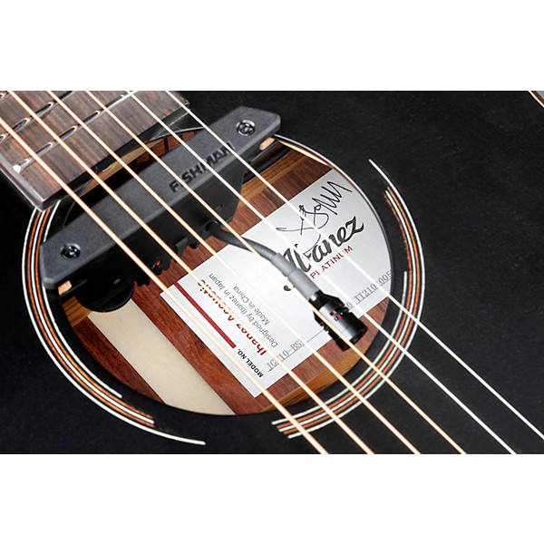 Ibanez Jon Gomm Signature Acoustic Electric Guitar Black Satin