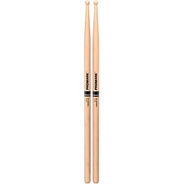 Promark Finesse Maple Round Tip Drum Sticks 5B Wood Promark Finesse Maple Round Tip Drum Sticks 5B Wood