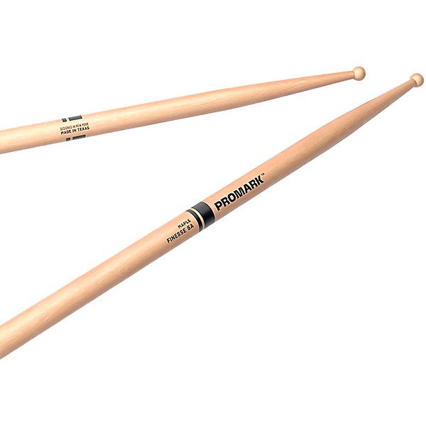 Promark Finesse Maple Round Tip Drum Stick 5A Wood