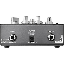 Genzler Amplification 4 On The Floor Classic Bass Overdrive Effects Pedal Platinum Silver