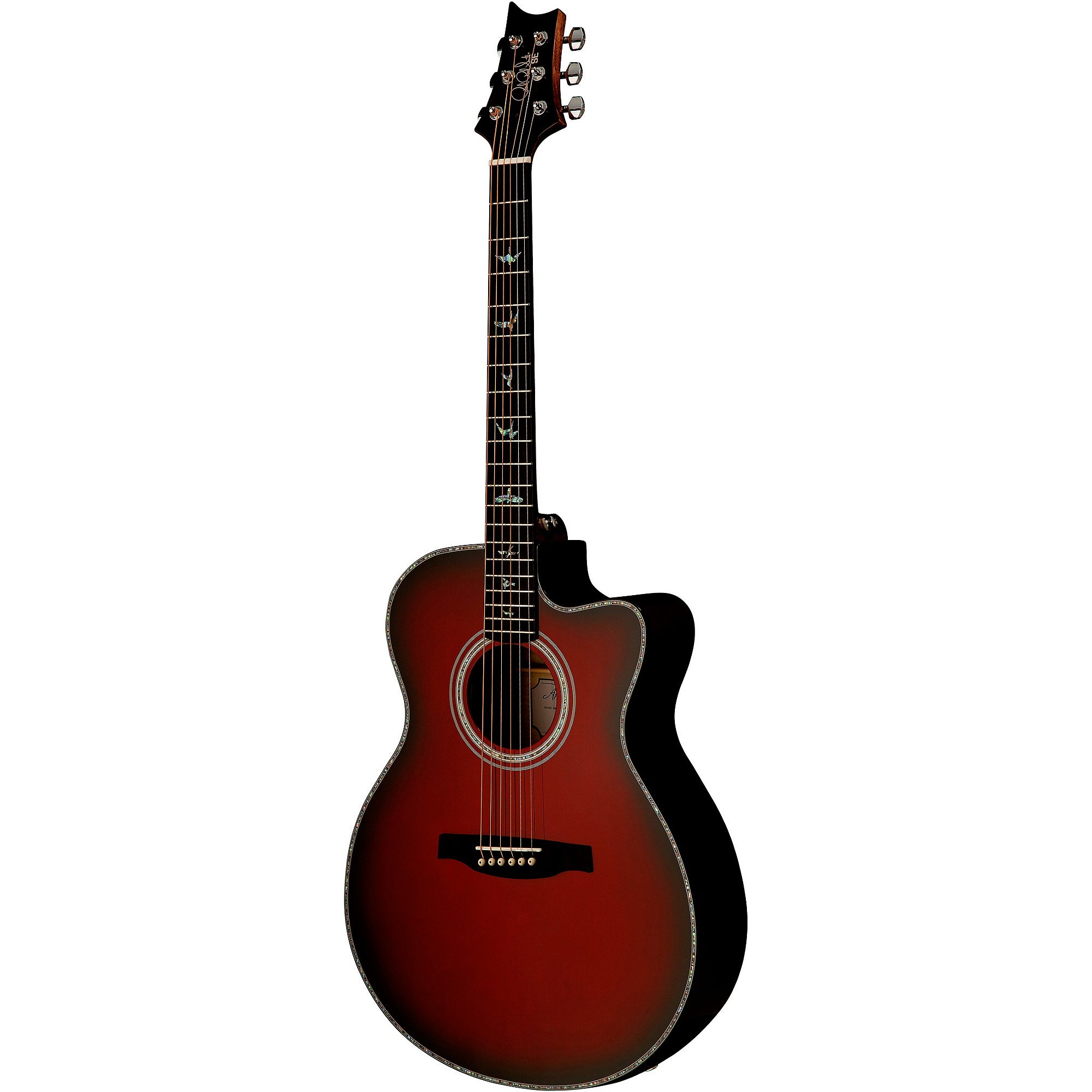 PRS Limited SE Angelus A50E Acoustic-Electric Guitar Fired Red