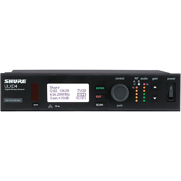 Shure ULXD4 Digital Wireless Receiver Band H50