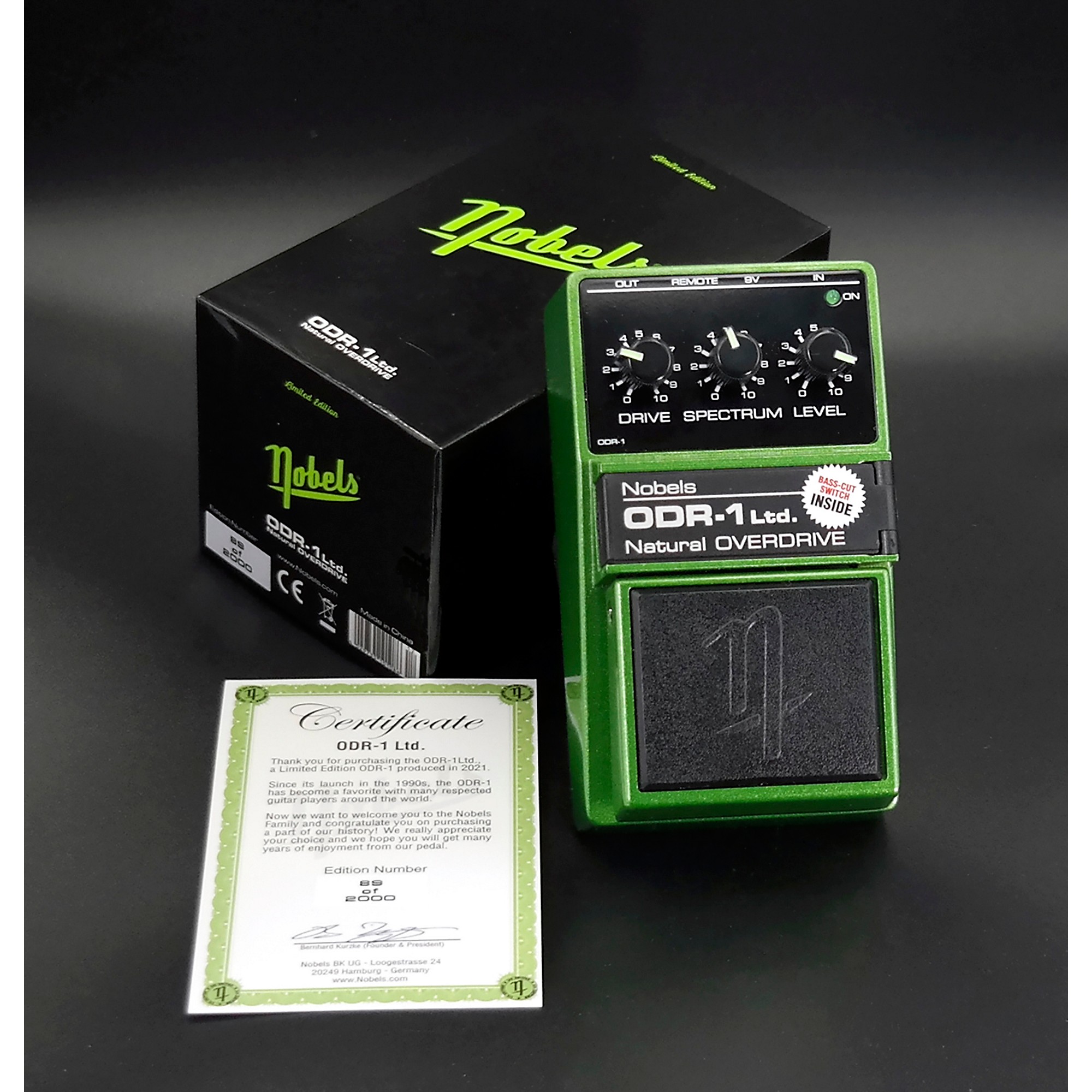 Nobels ODR-1 Limited Edition Natural OVERDRIVE Effects Pedal