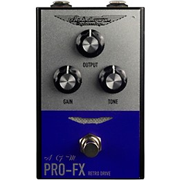 Ashdown Compact Retro Bass Drive Effects Pedal Silver and Blue