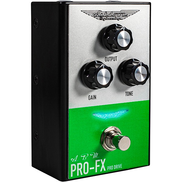 Ashdown Compact Pro Drive Bass Distortion Effects Pedal Silver and Green