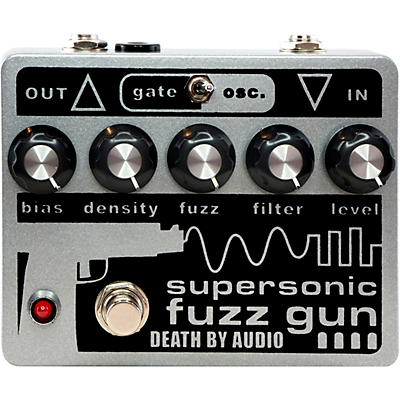 Death By Audio Supersonic Fuzz Gun Versatile Fuzz Effects Pedal Gray And Black for sale
