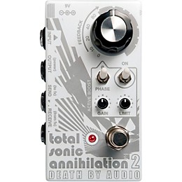 Open Box Death By Audio Total Sonic Annihilation 2 Forced Feedback Loop Noise Effects Pedal Level 1 White