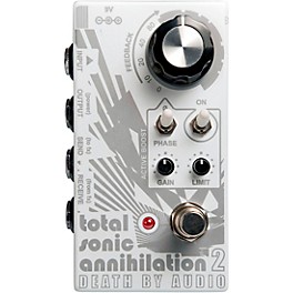 Death By Audio Total Sonic Annihilation 2 Forced Feedback Loop Noise Effects Pedal White