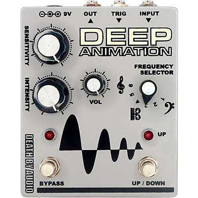 Death By Audio Deep Animation Bass Overdrive Envelope Follower Effects Pedal Gray for sale