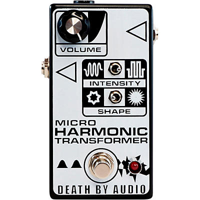 Death By Audio Micro Harmonic Transformer Fuzz Effects Pedal Black And White for sale