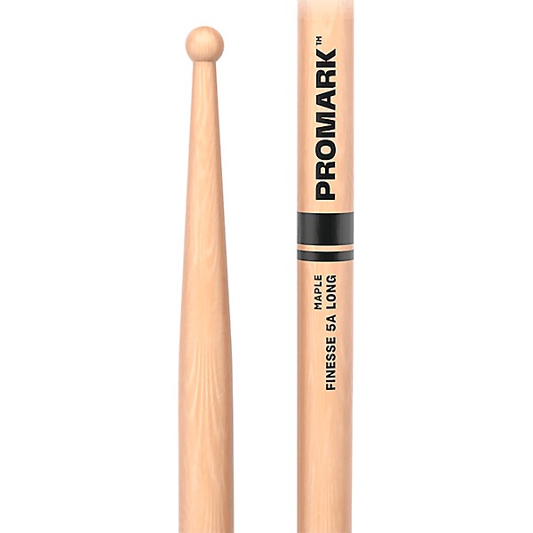 Promark Finesse Maple Long Round Tip Drum Stick 5A Wood