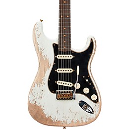 Fender Custom Shop Limited-Edition Poblano Stratocaster Super Heavy Relic Electric Guitar Aged Olympic White
