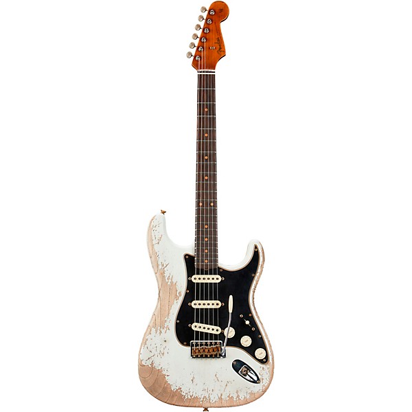 Fender Custom Shop Limited-Edition Poblano Stratocaster Super Heavy Relic Electric Guitar Aged Olympic White