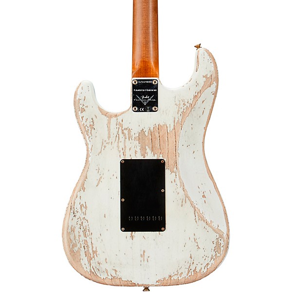 Fender Custom Shop Limited-Edition Poblano Stratocaster Super Heavy Relic Electric Guitar Aged Olympic White