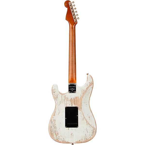 Fender Custom Shop Limited-Edition Poblano Stratocaster Super Heavy Relic Electric Guitar Aged Olympic White