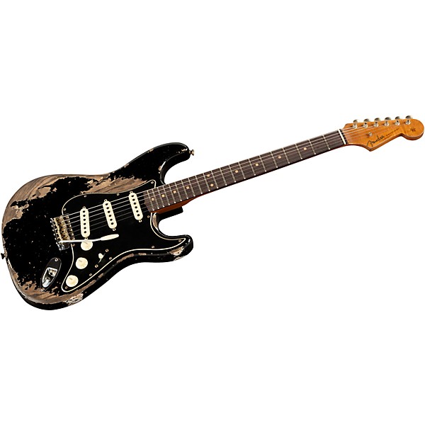 Fender Custom Shop Limited-Edition Poblano Stratocaster Super Heavy Relic Electric Guitar Aged Black