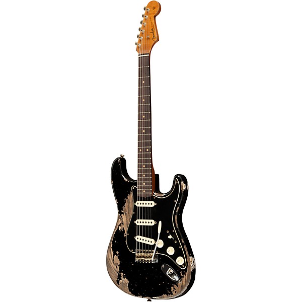 Fender Custom Shop Limited-Edition Poblano Stratocaster Super Heavy Relic Electric Guitar Aged Black