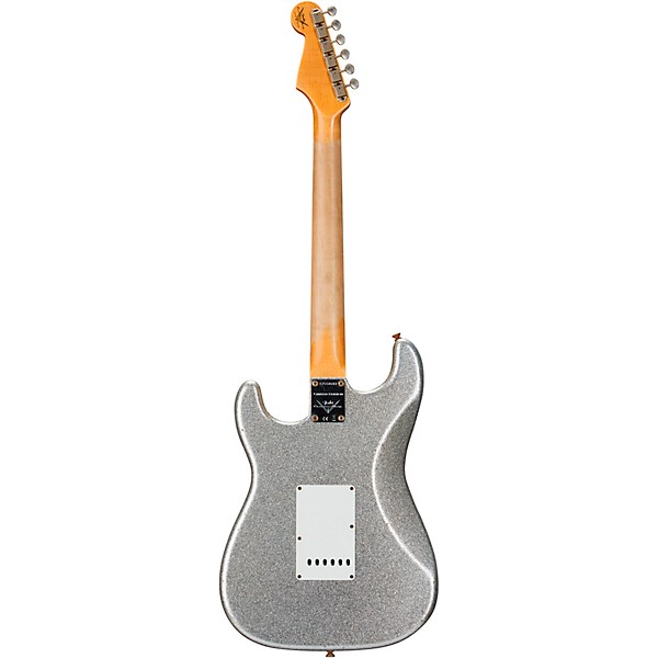 Fender Custom Shop Limited Edition 65 Stratocaster Journeyman Relic Electric Guitar Aged Silver Sparkle