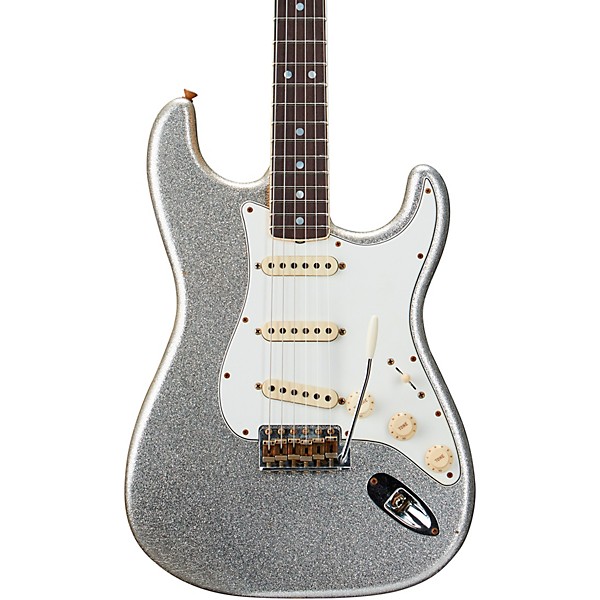 ギター Fender Custom Shop TBC 65 Stratcaster Platinum Fender Custom Shop Limited-Edition '65 Stratocaster