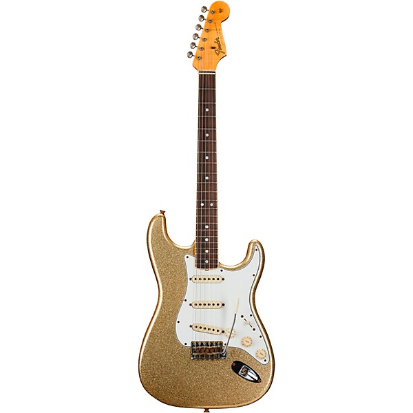 Fender Custom Shop Limited Edition 65 Stratocaster Journeyman Relic Electric Guitar Aged Gold Sparkle