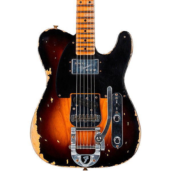 Fender Custom Shop Limited Edition Cunife Blackguard Telecaster Heavy Relic Electric Guitar Faded Aged Wide-Fade 2-Color S...